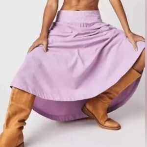 NEW! Free People lavender Lotus Boho skirt